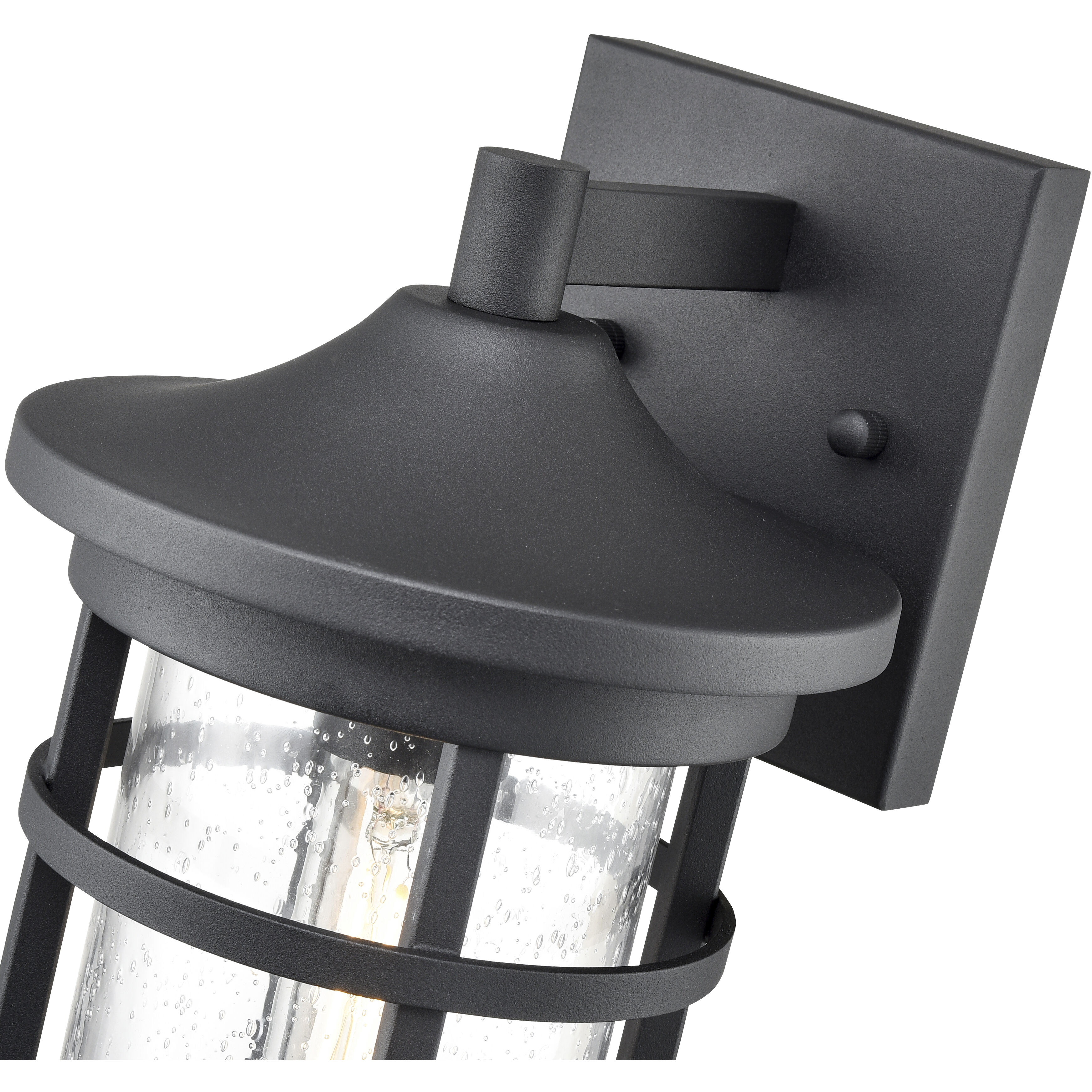 Namath 1 Light 11.25 inch Textured Black Outdoor Wall Sconce